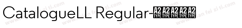 CatalogueLL Regular字体转换